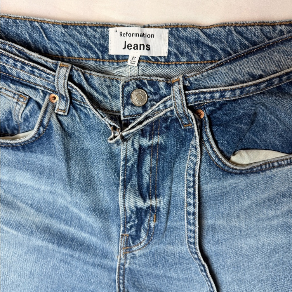 Reformation Women's Straight Leg Jeans - Picture 3 of 6
